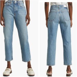 NWT Re/Done 70s Ultra High Waist Stove Pipe Jeans